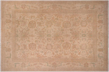 handmade Traditional Kafkaz Chobi Ziegler Lt. Tan Tan Hand Knotted RECTANGLE 100% WOOL area rug 12 x 15